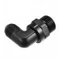 X Autohaux 90 Degree 10an Flare To 12an Orb Port Male Fuel Pump Rail Adapter Swivel Fitting Adapters With O Ring For Car