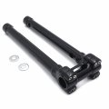 Httmt- Cnc Black Bolt-on 14 Riser Top Clamp Compatible With H-d 1 4 Handlebar Touring Flhr P N Tghd-hbs026b-vi-bk