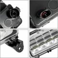 Kuafu Led Fog Light Bezel Compatible With 2019-2023 Gmc Sierra 1500 Denali Waterproof Lamp Assembly Black Clear Lens Pair 2pcs