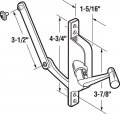 Prime-line H 3548 Jalousie Operator 3-1 2 In Link Aluminum Crank Handle Single Pack