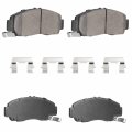 4pcs Front Ceramic Brake Pads Fit For Honda Accord 2003-2011 Acura Cl 2001-2003 Tsx 2004-2010 