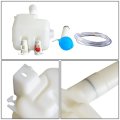 Ho1288139 Factory Style Car Windshield Washer Reservoir Tank Cap Filler Tube Fluid Pump Compatible With Honda Fit 07-08 White