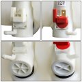 Ho1288139 Factory Style Car Windshield Washer Reservoir Tank Cap Filler Tube Fluid Pump Compatible With Honda Fit 07-08 White