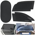 Car Window Screens Mosquito Net 5 Pack Breathable Mesh Sunshade For Camping And Privacy Uv Protection Auto Rear Side Covers 