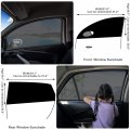 Car Window Screens Mosquito Net 5 Pack Breathable Mesh Sunshade For Camping And Privacy Uv Protection Auto Rear Side Covers