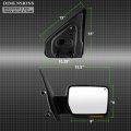 Acanii Power Heat Led Signal Puddle View Mirror Passenger Side Original Style For 2007-2014 Ford F150 Pickup Right