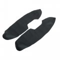 X Autohaux 1 Set Front Rear Cover Armrest Pad Replacement Microfiber Leather For Nissan X-trail 2014-2018 Black