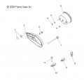 Polaris Atv Reverse Light Indicator Genuine Oem Part Qty 1