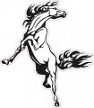 Stickertalk Rearing Horse Vinyl Sticker 4 5 Inches By 