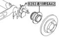 Febest 0282-b10rsa42 Rear Wheel Hub 