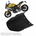 Fydun Mudguard Extender Motorcycle Front Mud Guard Extension Black Heat Resistant Replacement For F900r 2020a 2021