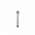 Ocs Parts 2-pack Nickel Plated Brass Bar Sink Overflow Pipes 9-inch Tubes For 1-inch Npt Drains With Grommet And Strainer