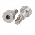 Uxcell 304 Stainless Steel Hex Socket Shoulder Bolt 8mm Dia 7mm Length M6 Thread 5pcs