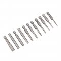 Uxcell 16-5 16 Inch Hex Head Screwdriver Bit Set 1 4 Shank S2 Steel Magnetic 2 Long Drill Bits 11 Piece