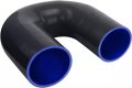2 75 180 Degree 4 Ply Silicone Elbow Hose Intake Intercooler Pipe Coupler 51mm With Clamps 