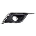 Fog Light Bezel For Buick Envision 2016 2017 2018 Passenger Side Front Textured Black Abs Plastic With Chrome Molding 