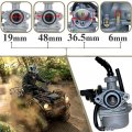 Pz19 Carburetor 125cc 110cc 90cc 70cc 50cc With A Manual Choke For Atv Dirt Bike