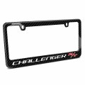Ipick Image Made For Dodge Challenger R T Black Real 3k Carbon Fiber Glossy Finish License Plate Frame
