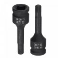 Uxcell M8 Impact Spline Bit Socket 3 8 Square Drive 60mm Length Cr-mo Metric Sizes