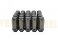 4 Pc Hub Centric Wheel Spacers Adapters 5x150 Mm 1 Thick 14x1 5 20 2 Tall Closed End Gun Metal Lug Nuts Works With 07-19 Toyota 