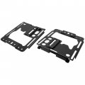 Seat Lowering Bases For Polaris Rzr 1000 Xp Crew And 4 Lowers 2 In Reclines 5 Degrees Powder Coated Alloy Steel Set Of 
