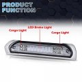 Led 3rd Brake Light For 2002-2008 Dodge Ram 1500 2003-2009 2500 3500 Third Cargo Chrome Housing Smoky Lens