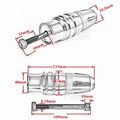 2 Pcs Motorcycle Exhaust Sliders Crash Pads Protector For Kawasaki Z1000 Z1000sx 2013-2015 Red