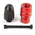2 Pcs Motorcycle Exhaust Sliders Crash Pads Protector For Kawasaki Z1000 Z1000sx 2013-2015 Red