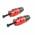 2 Pcs Motorcycle Exhaust Sliders Crash Pads Protector For Kawasaki Z1000 Z1000sx 2013-2015 Red