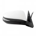Spieg To1321319 Side Mirror Replacement For Toyota Highlander 2014-2017 Power Turn Signal Light Paintable White 5pin Passenger 