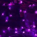 40 Led Purple Spider String Lights 14ft Battery Operated Halloween With Timer 8 Light Modes For Indoor Outdoor Home Garden Yard 