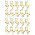 30pcs Shelf Support Pegs 6mm L-shaped Pins Metal Holder For Kitchen Cabinet Bookcase Furniture Gold 