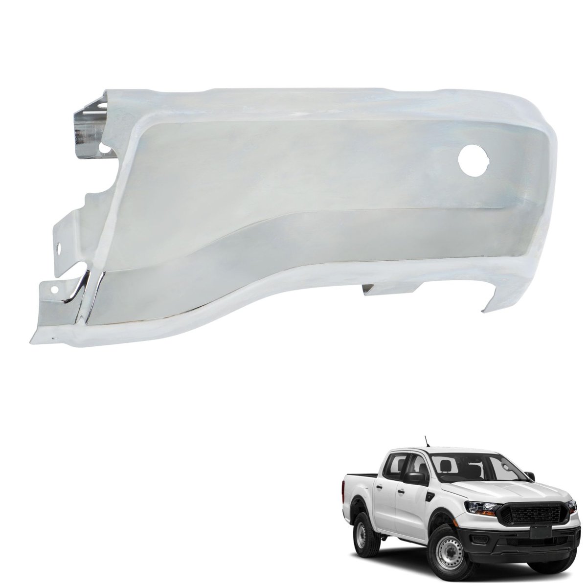Passenger Side Rear Step Bumper End Cap Replacement For Ranger Pickup 4-door 2019-2023