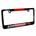 Ipick Image Made For Dodge Charger R T Racing Stripe Black Metal License Plate Frame
