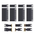 49 Piece Oscillating Multitool Blades Metal Cutting Set Universal Saw Blade Kit With 1 38 In And 75 Standard Titanium Coated