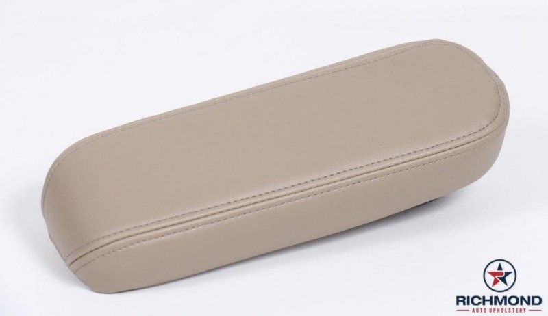 Richmond Auto Upholstery For 2001 Ford F-150 Lariat Supercrew Passenger Side Replacment Leather Armrest Cover Tan