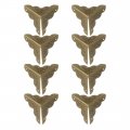 Box Corner Protector Vintage Bronze Tone Triangle Frame Protectors For Desk Jewelry Furniture Pack Of 8 