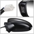 Driver Left Side Mirror For Mazda 6 2014 2016 Power Adjust Heated Glass Turn Signal Manual Folding Black Paint To Match