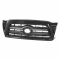 To1200279 Factory Style Front Bumper Grill Grille Assembly With Frame For Toyota Tacoma 2005-2010 Matte Dark Gray 