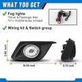 Fog Lights For 2014 2015 2016 Mazda 3 Driver And Passenger Side Replacement Lamp Assembly With H11 Bulbs Waterproof