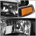 Auto Dynasty Halogen Model 4pcs Factory Style Headlights Assembly With Bumper Lamps For Chevy S10 Blazer 98-04 Driver And 