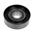 Idler Pulley For Pontiac Gto 2004 2005 2006 Steel Serpentine Belt Type Black 17mm Inside Diameter 12mm Bearing Width 12557334 