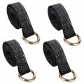 Ocpty Heavy Duty 4x 8 Lasso Straps Wrecker Car Hauler Tow Dolly Tire Wheel Tie Down Strap Black