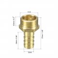 Uxcell Brass Barb Hose Fitting Connector Adapter 12mm Barbed X G1 2 Male Pipe 5pcs