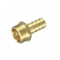 Uxcell Brass Barb Hose Fitting Connector Adapter 12mm Barbed X G1 2 Male Pipe 5pcs