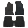Velour Floor Mats For Chevrolet Cruze 2014 2019 Custom Fit Front And Rear Black Carpet Liners Anti Slip All Season Full Set 