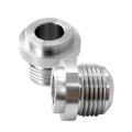 2pcs An10 10 An Male Billet 1018 Mild Aluminum Weld On Fitting Bung 