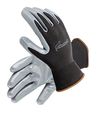 Galeton 6840-l 6840 Otterback Nitrile Coated Palm Knit Nylon Gloves Large Black Gray Pack Of 12 