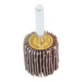 Shank Mounted Flap Wheels 60 Grit Aluminum Oxide 1 In X 4 5 Pcs For Metal And Wood Grinding Polishing