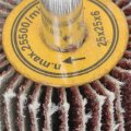 Shank Mounted Flap Wheels 60 Grit Aluminum Oxide 1 In X 4 5 Pcs For Metal And Wood Grinding Polishing